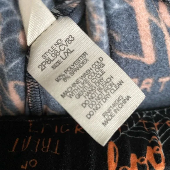 Shosho Black and Orange Halloween Leggings - Picture 3 of 3